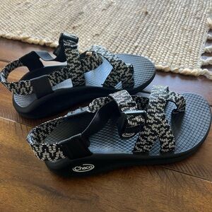 Chaco Black Adventure Sandals with Adjustable Straps
